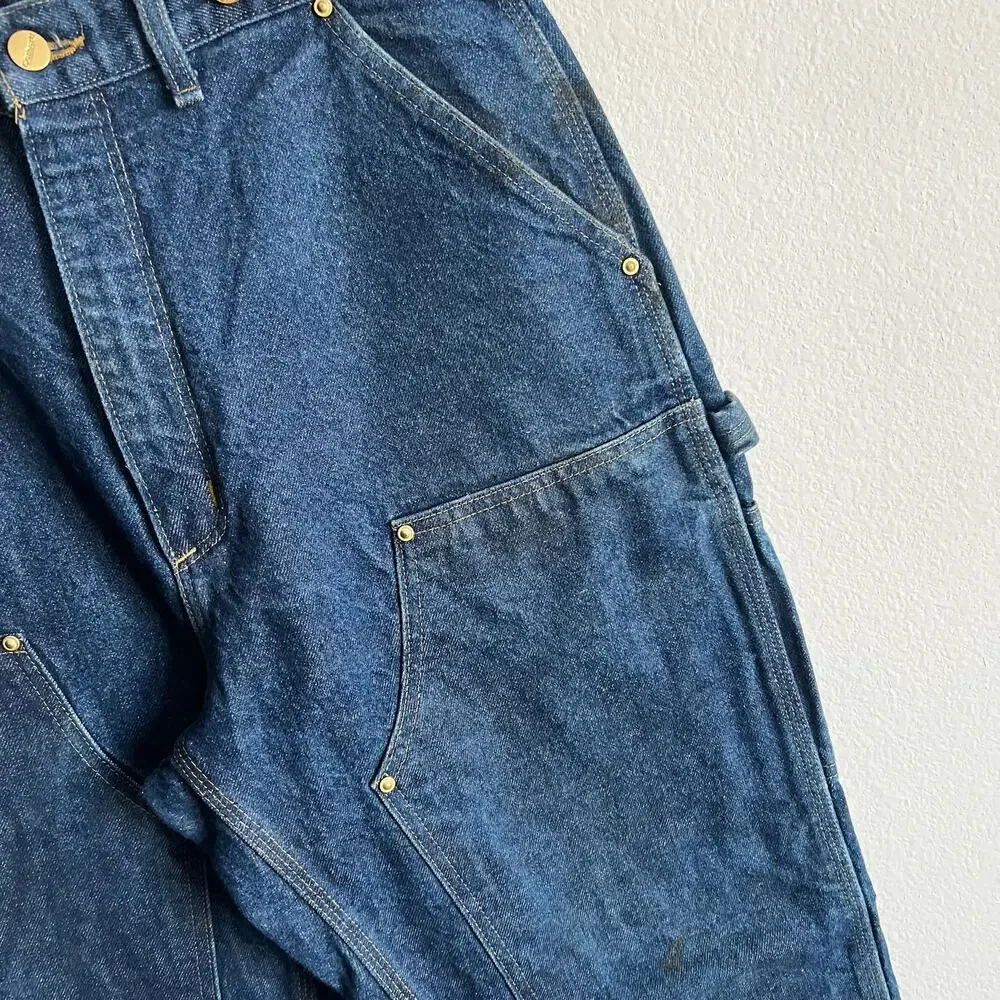 Carhartt B07 DMN denim double knee work wear carpenter pants